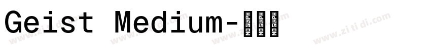 Geist Medium字体转换